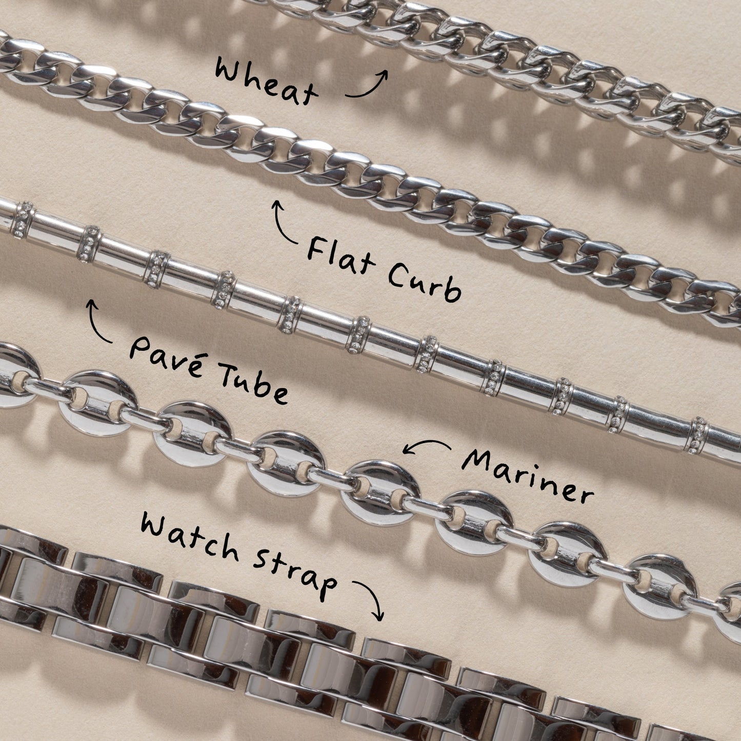 Adjustable Wheat Chain Bracelet