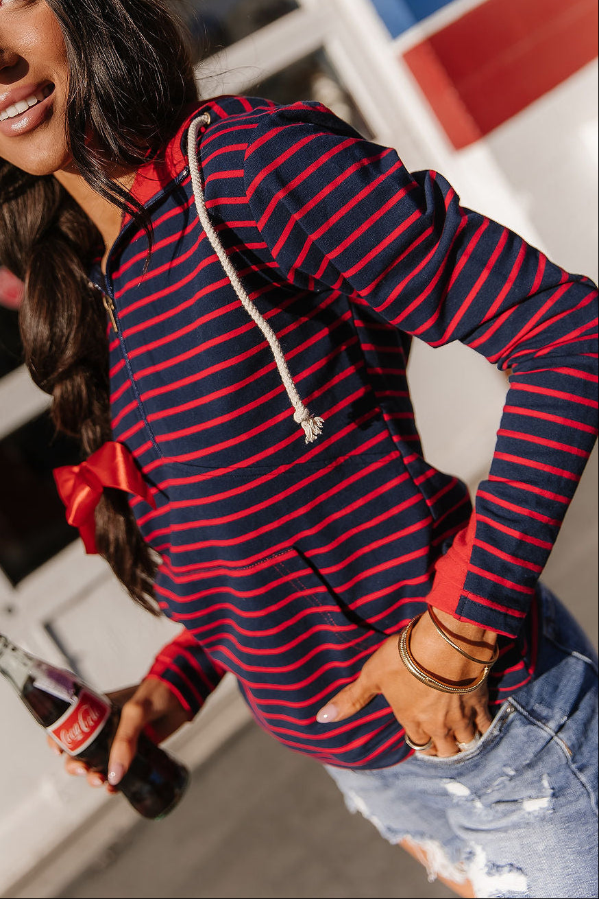 HalfZip Sweatshirt - Sailaway Stripes
