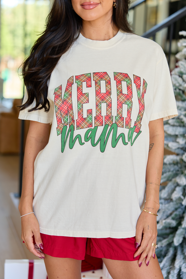 Merry Mama Ivory Comfort Colors Graphic Tee