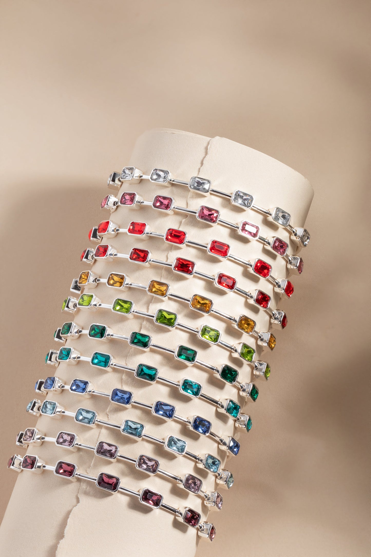 November Birthstone Emerald Cut Bangle