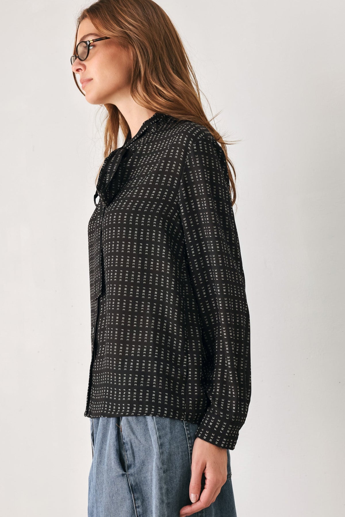 WHEREVER YOU MAY GO WOVEN TOP