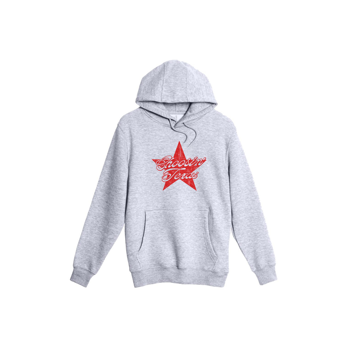 Choosin’ Texas Western Hoodie – Vintage Red Star Graphic
