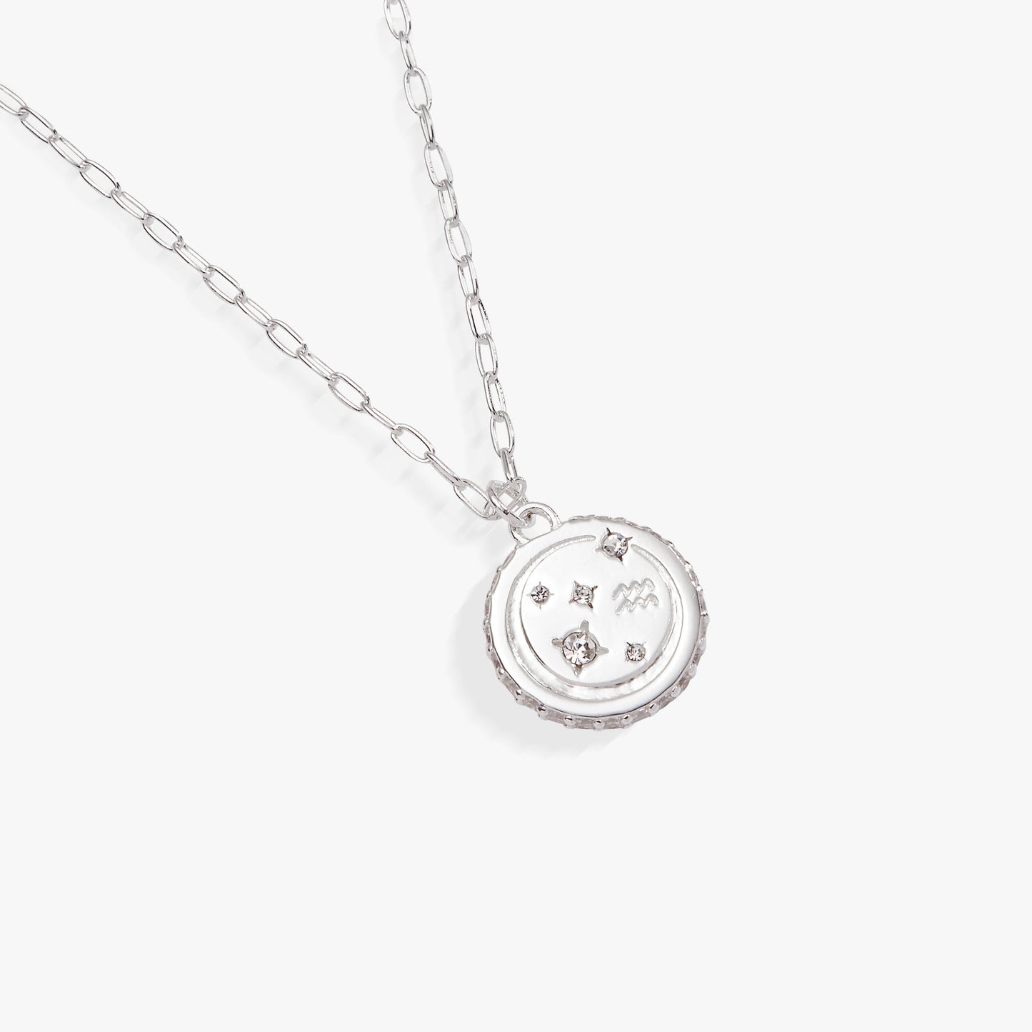 Aquarius Zodiac Precious Necklace
