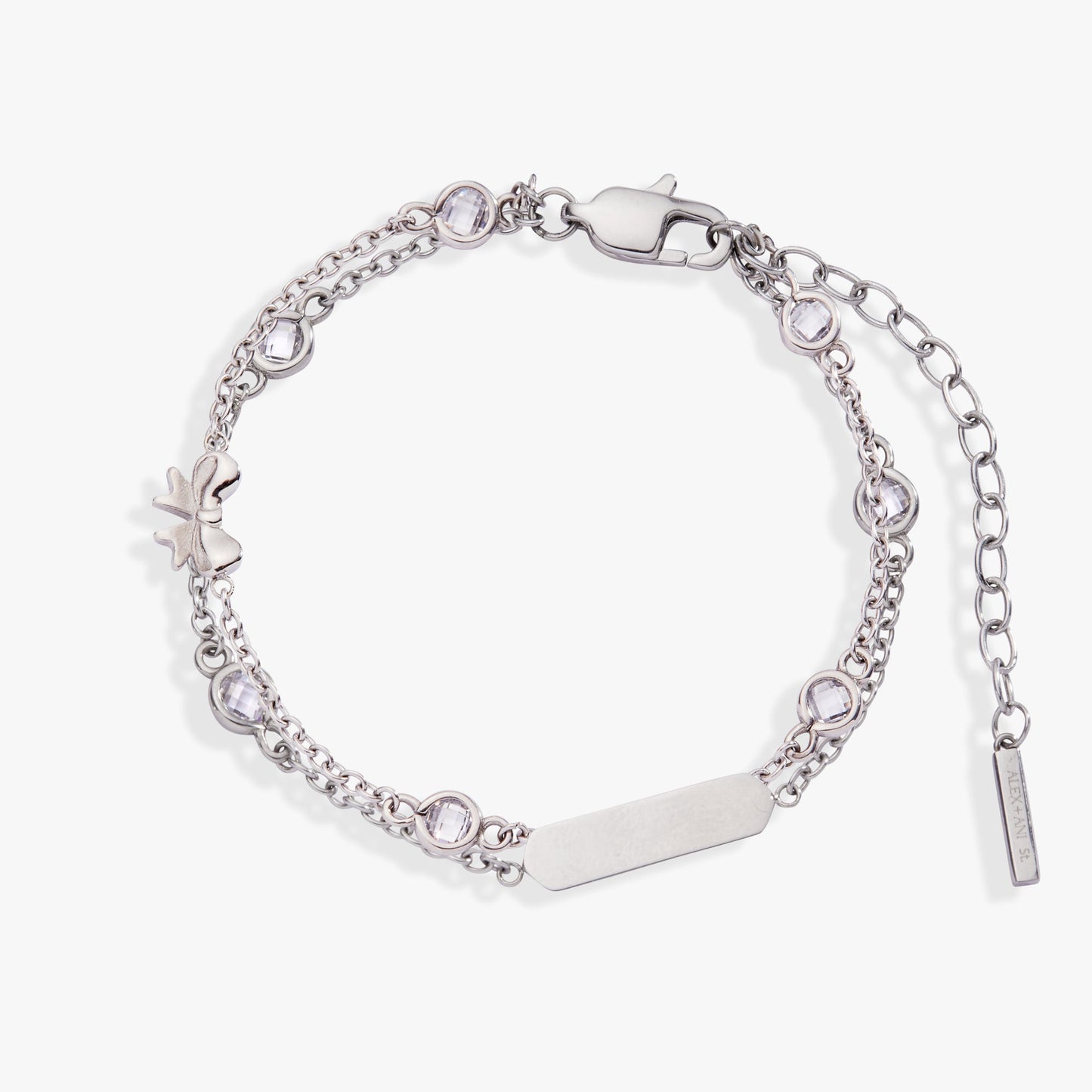 Bow Chain Double Strand Bracelet