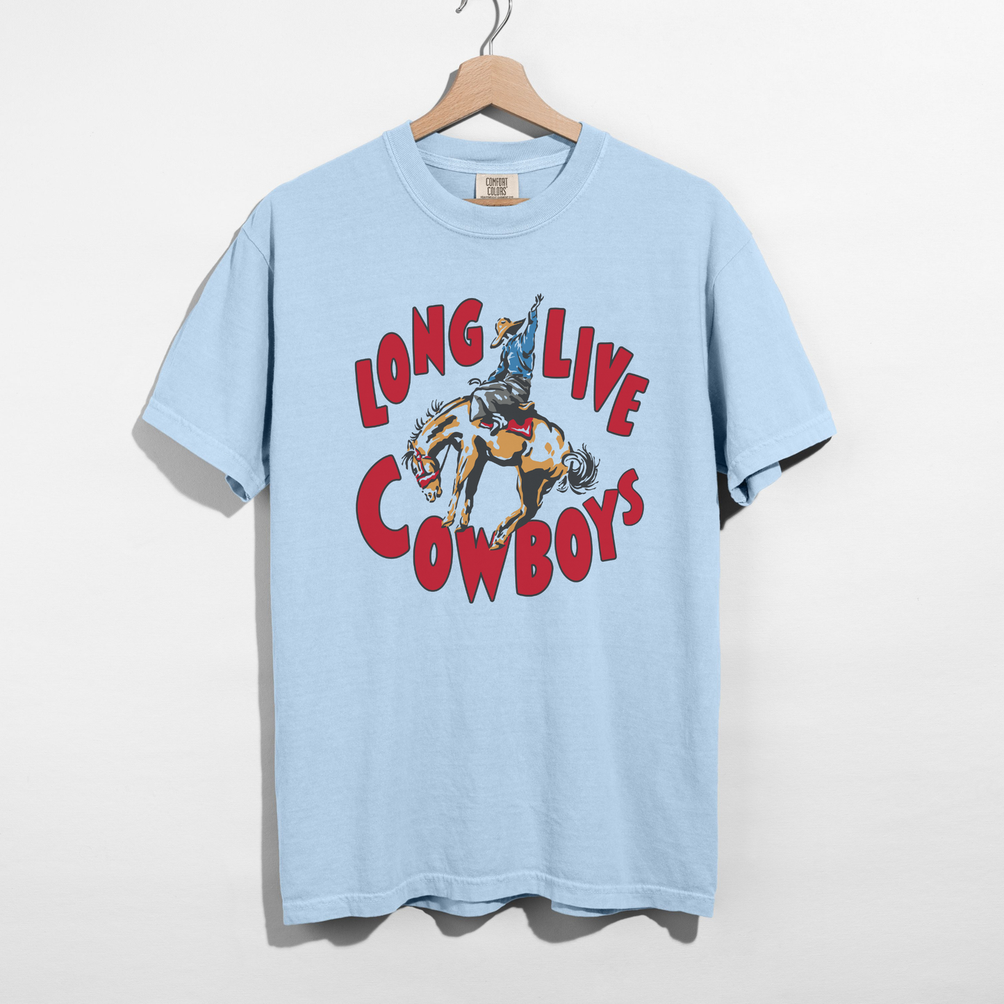 Long Live Cowboys Graphic Tee – Vintage Rodeo Western Shirt