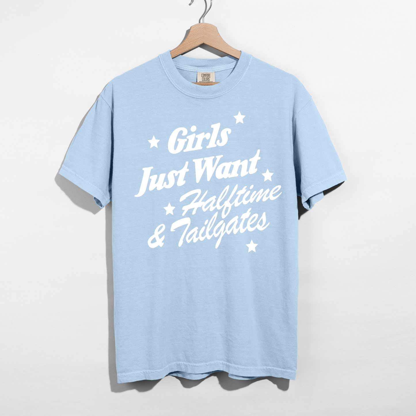 Girls Just Want Halftime & Tailgates Graphic Tee | Football Game Day Shirt