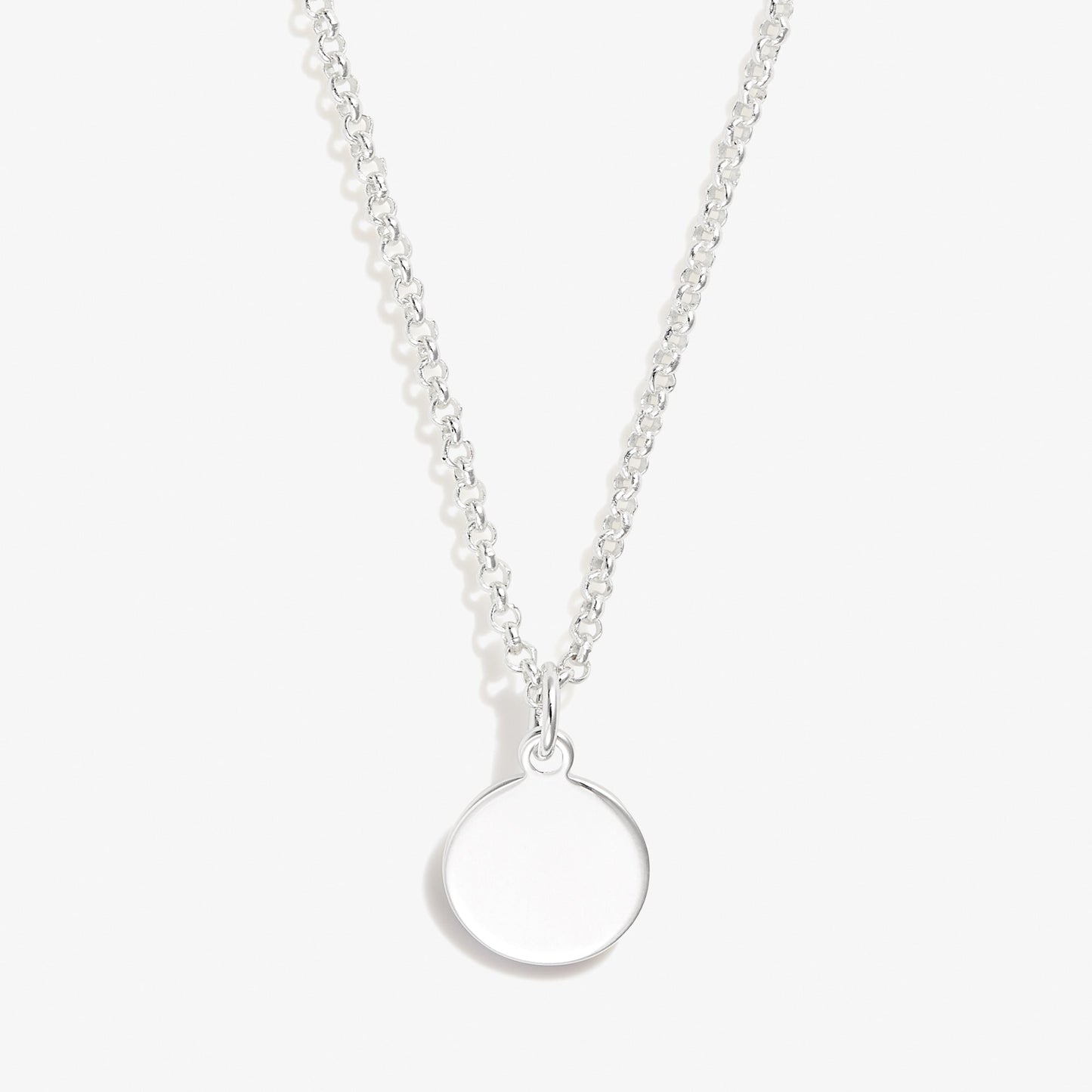 Small Circle Charm Necklace, 19''