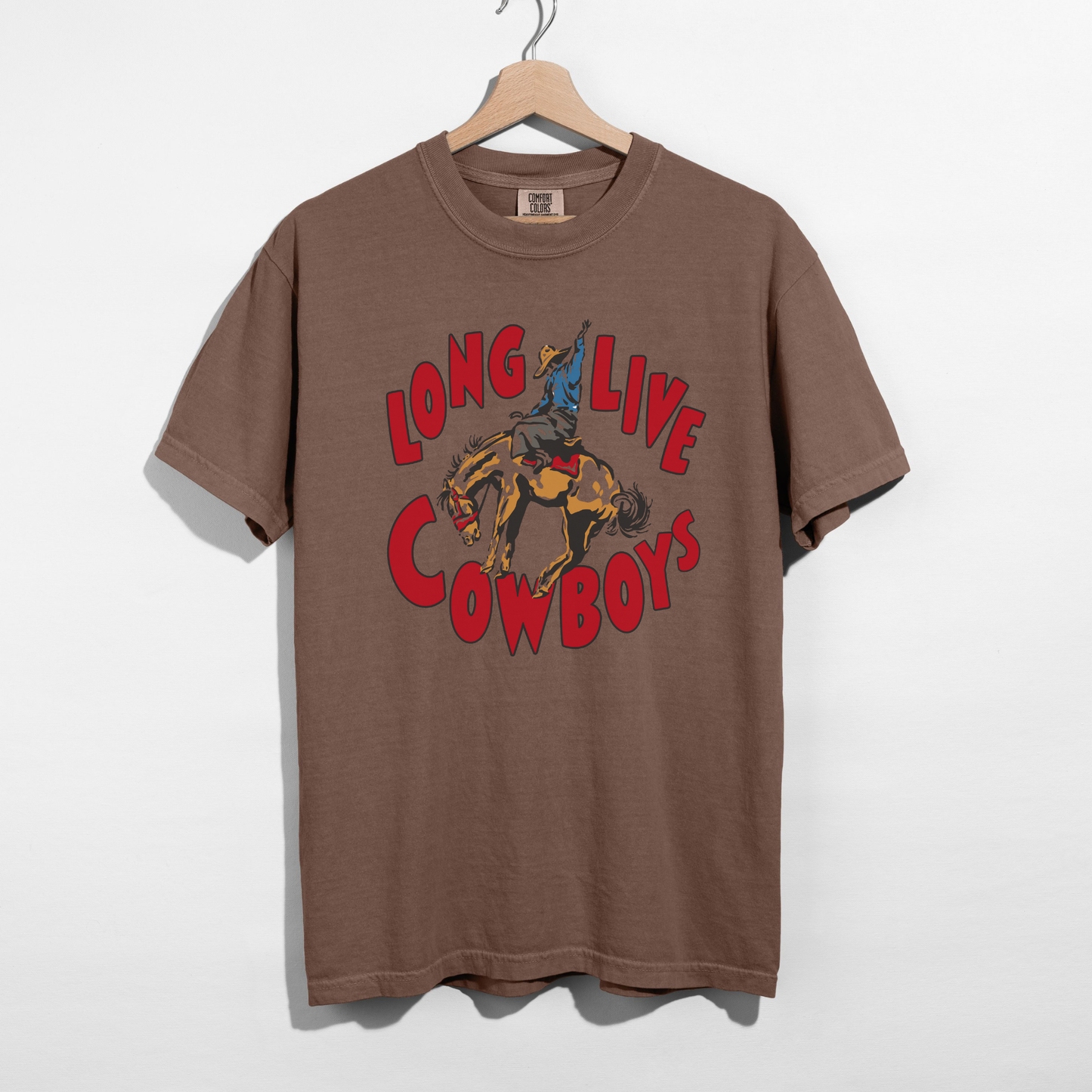 Long Live Cowboys Graphic Tee – Vintage Rodeo Western Shirt