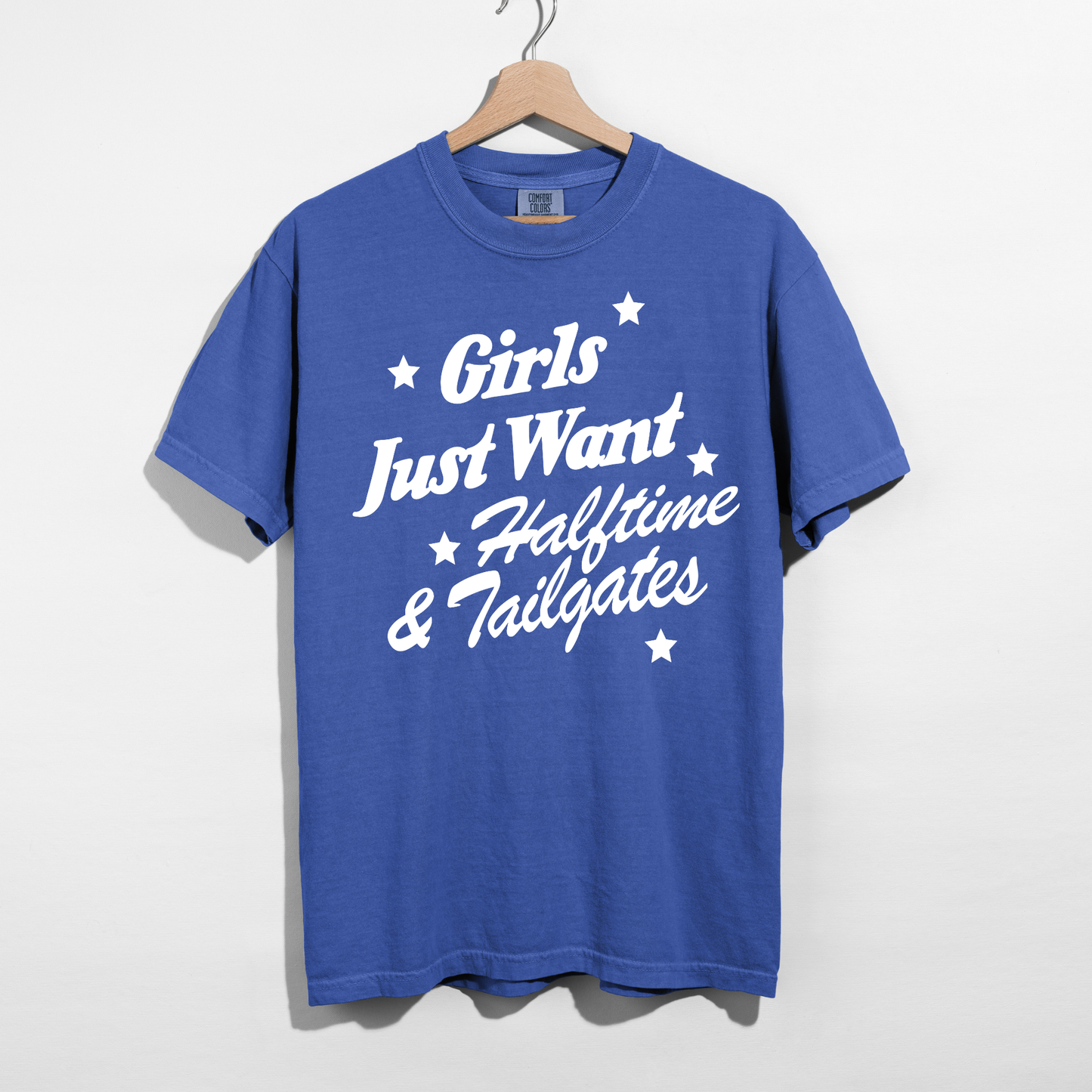 Girls Just Want Halftime & Tailgates Graphic Tee | Football Game Day Shirt