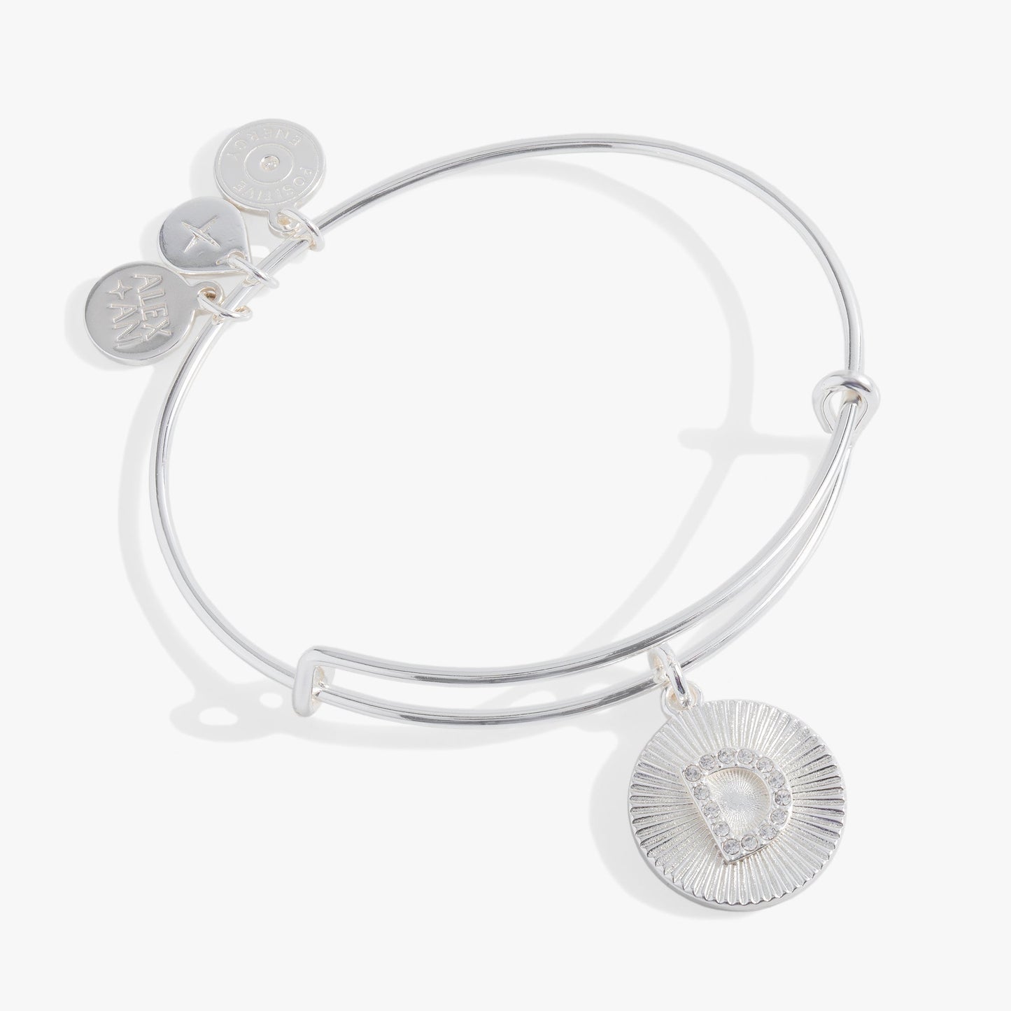 Initial D Pave Starburst Texture Bangle