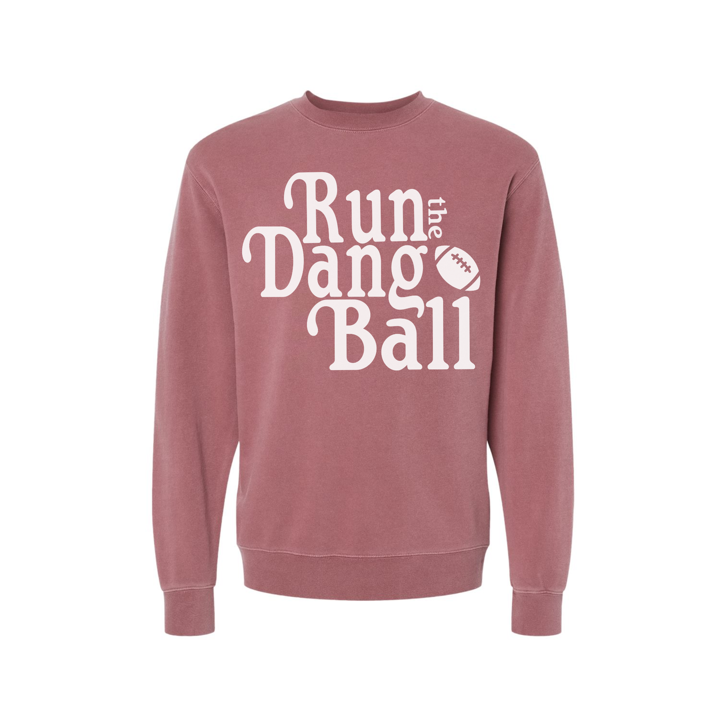 Run the Dang Ball Football Sweatshirt | Vintage Game Day Crewneck