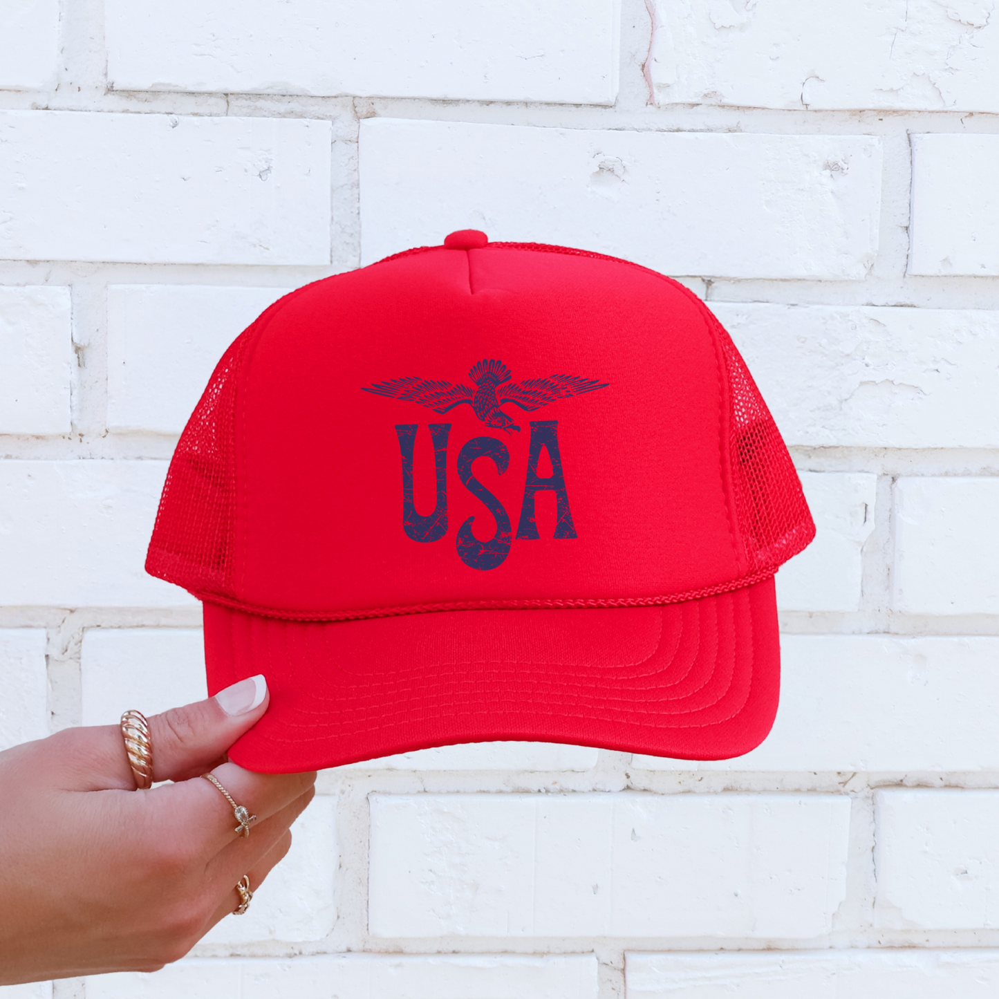 USA Eagle Trucker Hat