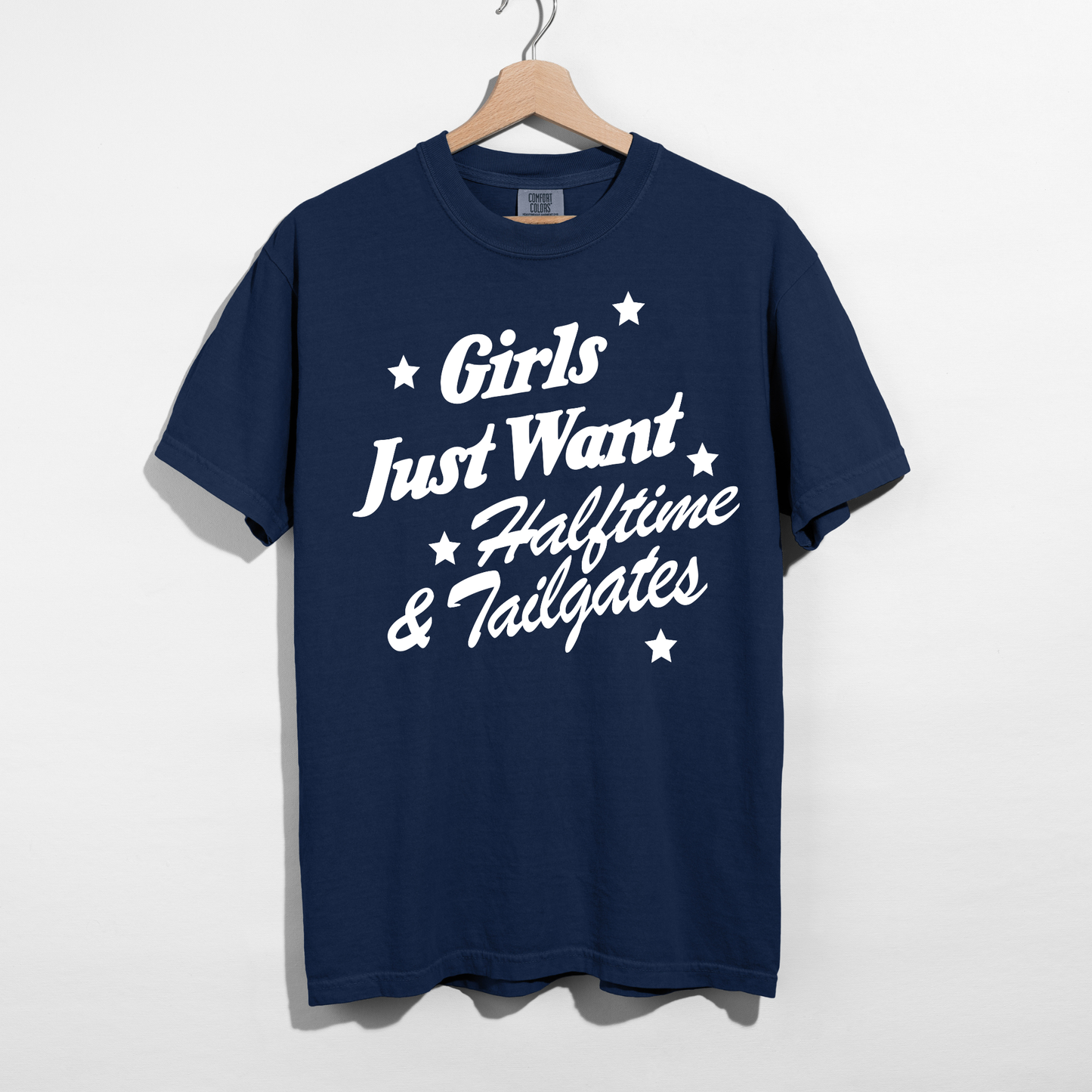 Girls Just Want Halftime & Tailgates Graphic Tee | Football Game Day Shirt