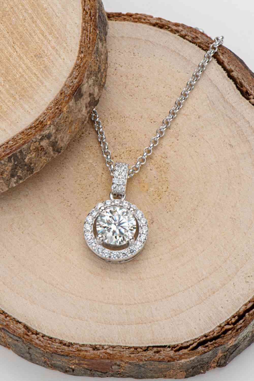 Zircon Pendant 925 Sterling Silver Necklace