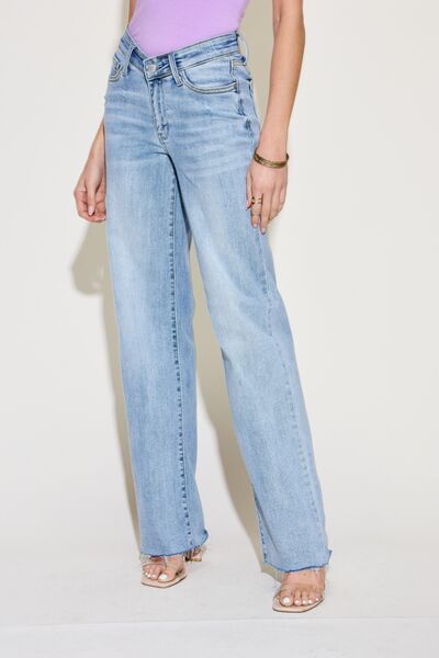 Judy Blue  V Front Waistband Straight Jeans